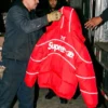 Supreme-x-Mertra-Puffer-Red-And-Black-Jacket