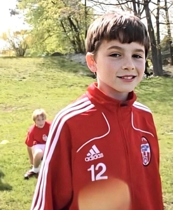 Timothée Chalamet Adidas Red Sweatshirt
