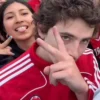 Timothée Chalamet Adidas Red Sweatshirt For Sale