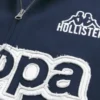 buy now Hollister x Kappa Boxy Zip-Up Logo Graphic Hoodie