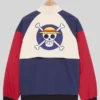 buy now One Piece Jolly Roger Color Block Windbreaker Jacket