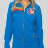 shop now Chicago Cubs 2026 Aviator Nation X MLB Zip Blue Hoodie for sale