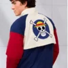 shop now One Piece Jolly Roger Color Block Windbreaker Jacket