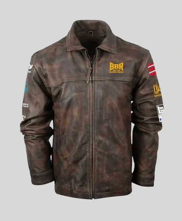 BBR World Finals 2026 Brown Leather Jacket