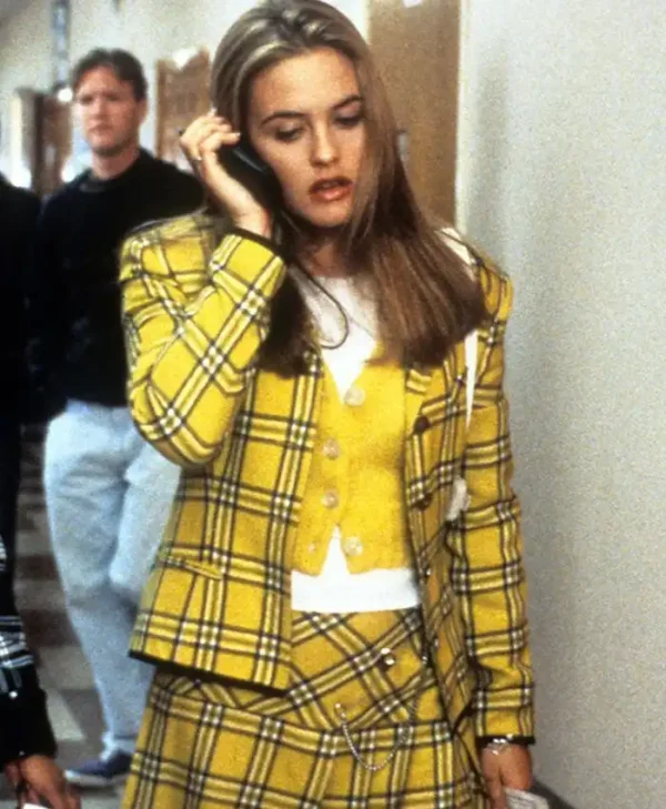 Cher Horowitz Yellow Plaid Blazer