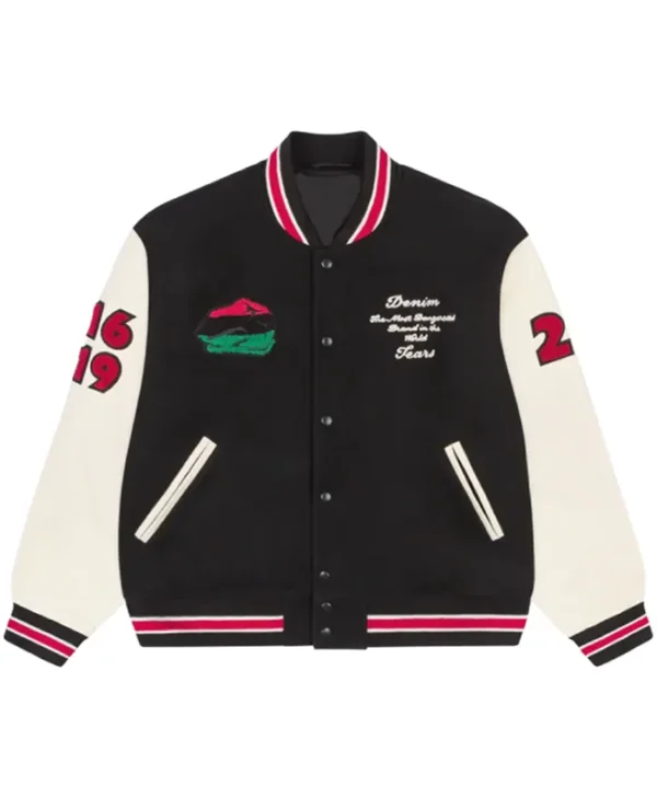 Peace Wreath Denim Tears Varsity Jacket