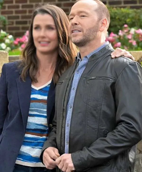 Donnie Wahlberg Blue Bloods Black Leather Jacket