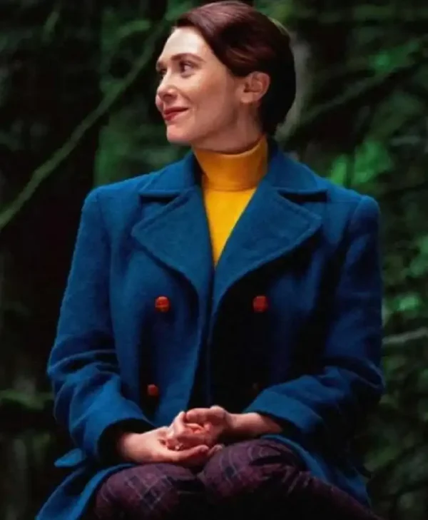 Elizabeth Olsen Eternity 2026 Blue Coat