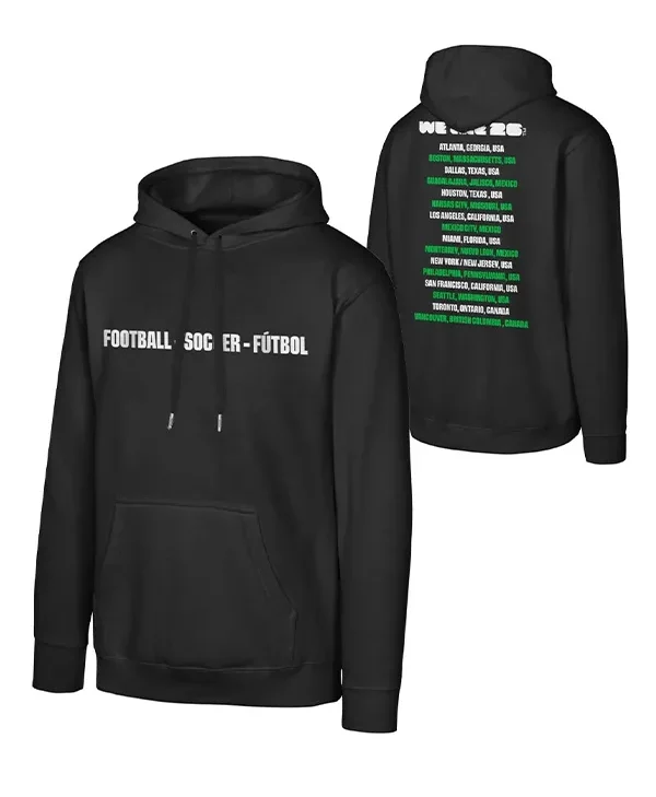 FIFA World Cup 2026 Host Cities Black Hoodie