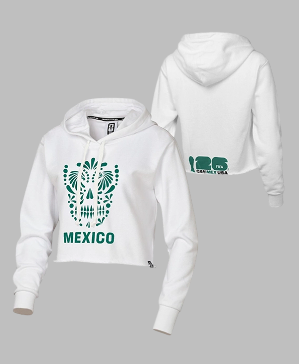 FIFA World Cup 2026 Mexico Crop Hoodie