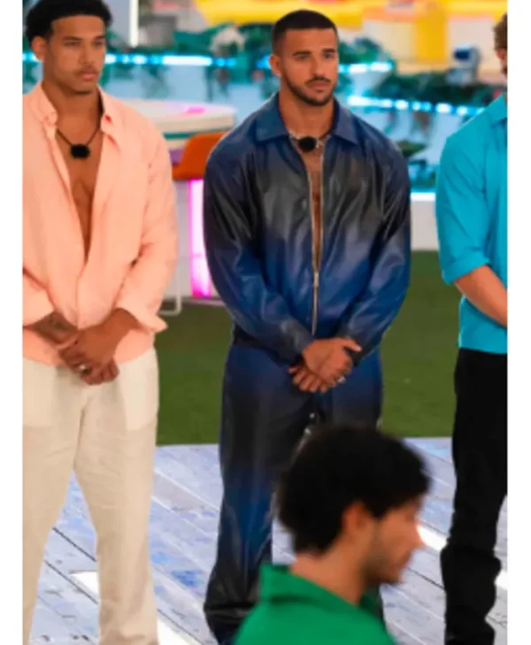 Love Island USA S08 Gabriel Vasconcelos Leather Jacket