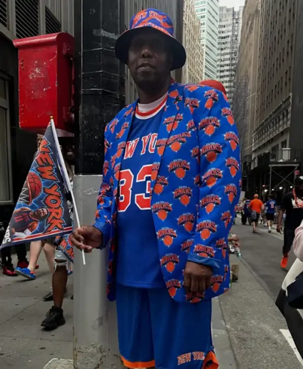Men's New York Knicks Blue Blazer
