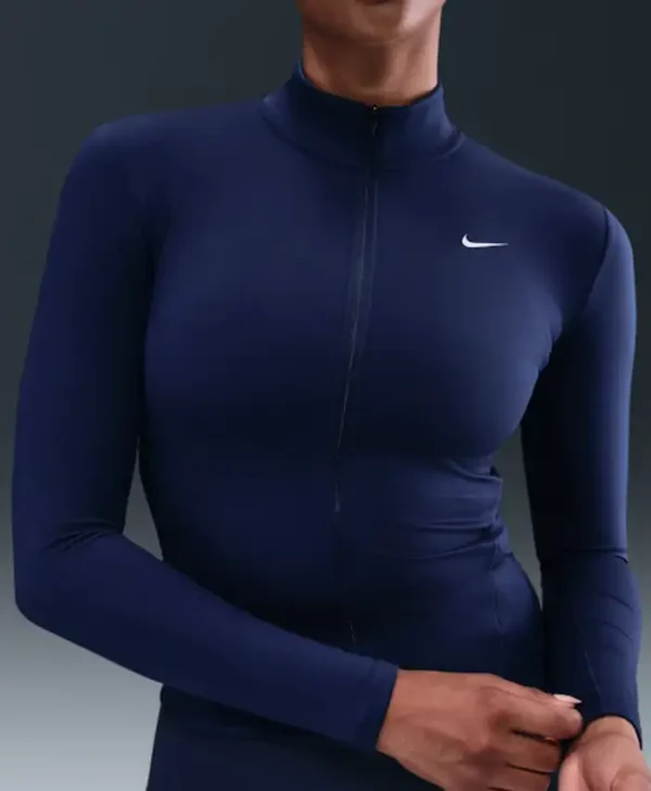 Nike One Fitted Women's Blue Full-Zip Jacket