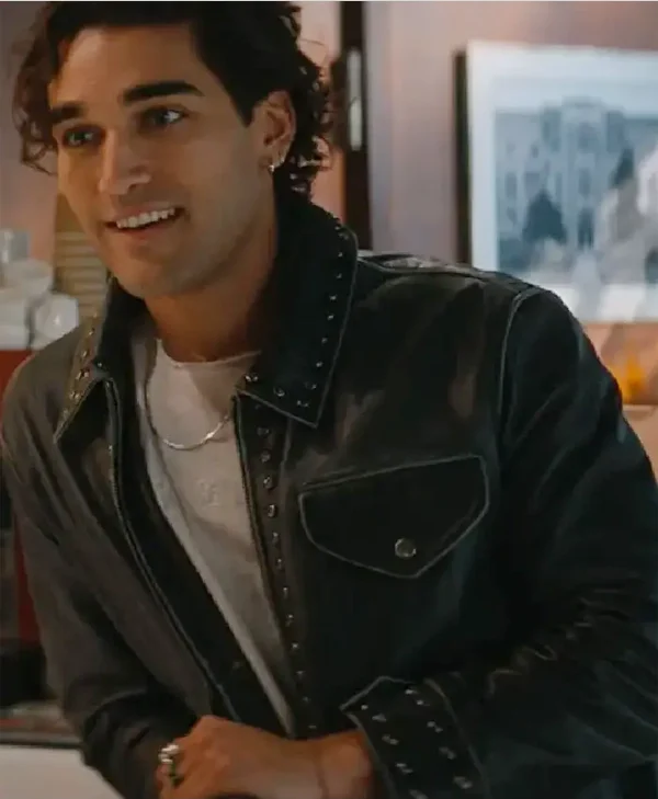 Josh Heuston Off Campus S01 Black Leather Jacket