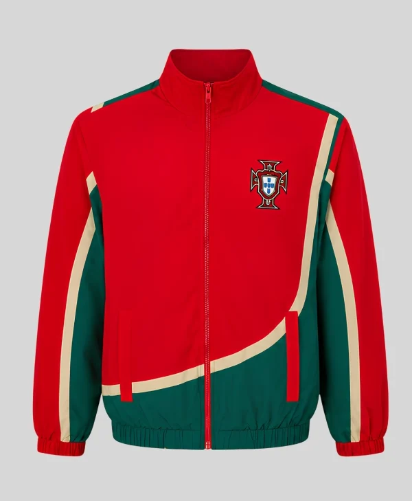 Portugal Red And Green Windbreaker Jacket