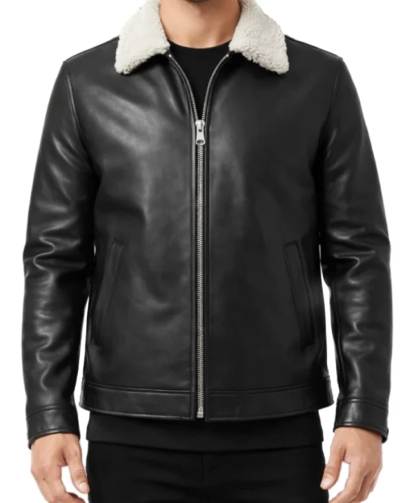 Ravion Luxury Shearling Leather Jacket