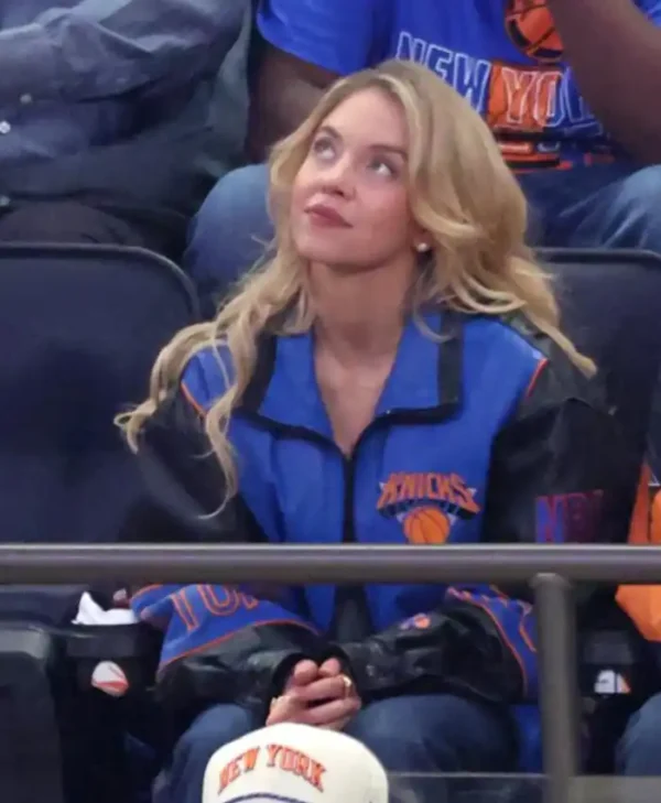 Knicks Leather Jacket Sydney Sweeney Finals Jacket
