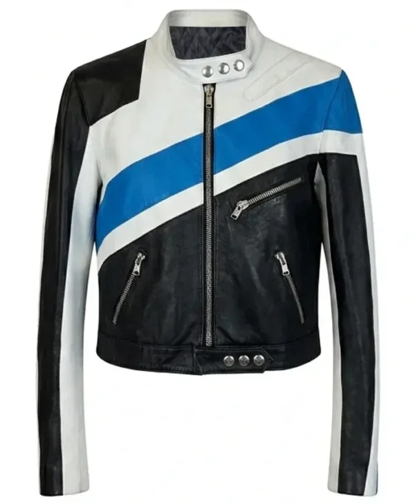 The Dolce and Gabbana Blue Motorcycle Jacket