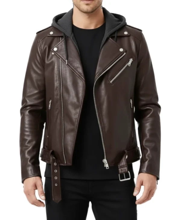 Vanguard Dark Brown Moto Rider Jacket