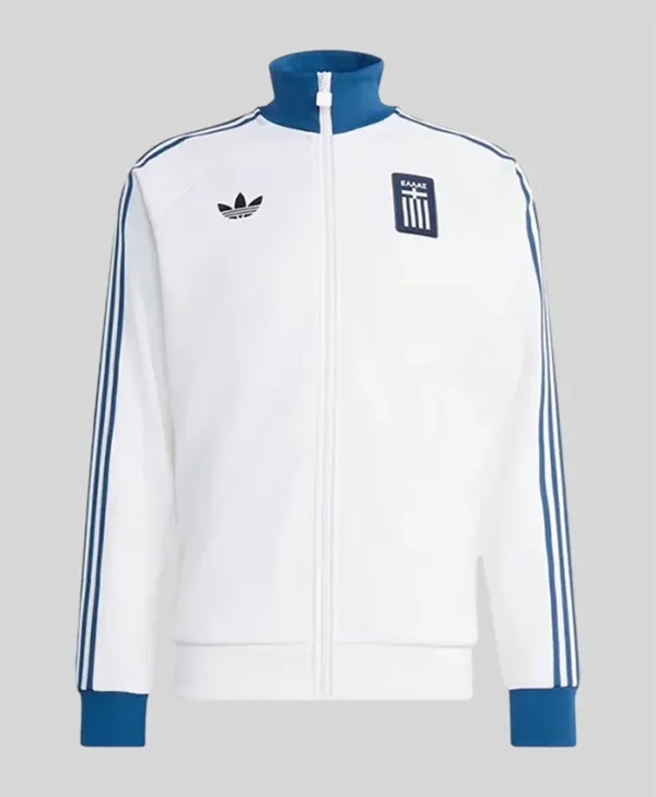 Adidas Greece White Track Jacket