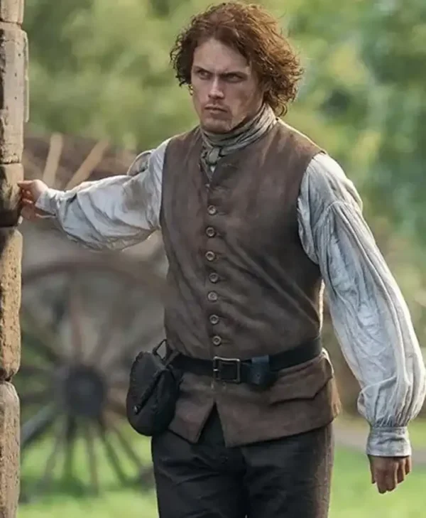 Outlander S08 Jamie Fraser Brown Vest