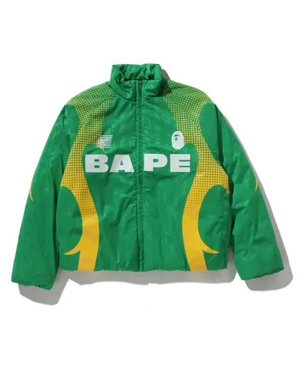Aba Frame Monogram Jacquard Multi Logo Padded Jacket