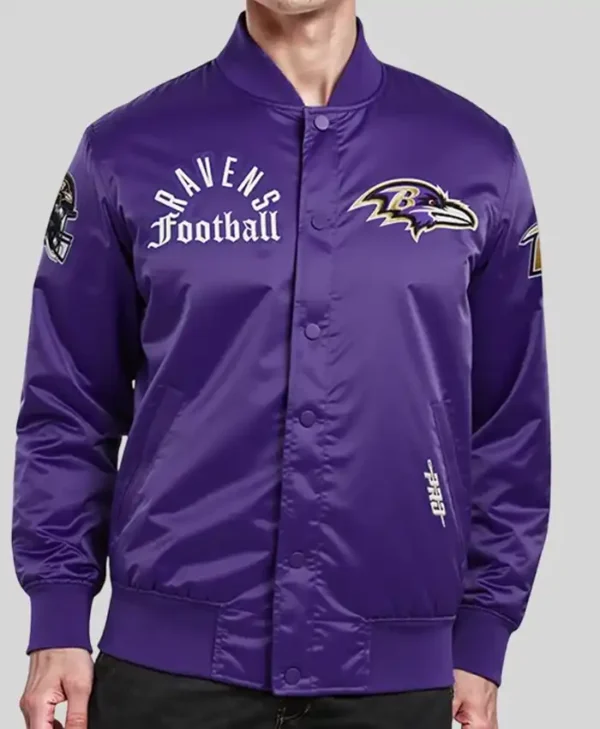 Buy Baltimore Ravens Purple Satin Jacket Free Shipping