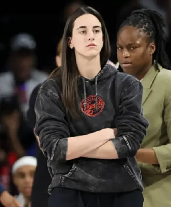 WNBA 2025 Playoffs Semifinal Caitlin Clark Black Hoodie