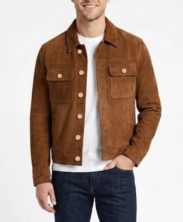 Camp Rock 3 Shane Gray Brown Suede Jacket