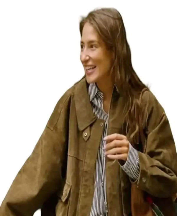 In the City Amanda Batula Brown Suede Jacket
