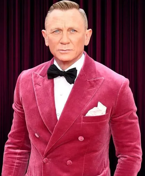 James Bond Pink Tuxedo Suit