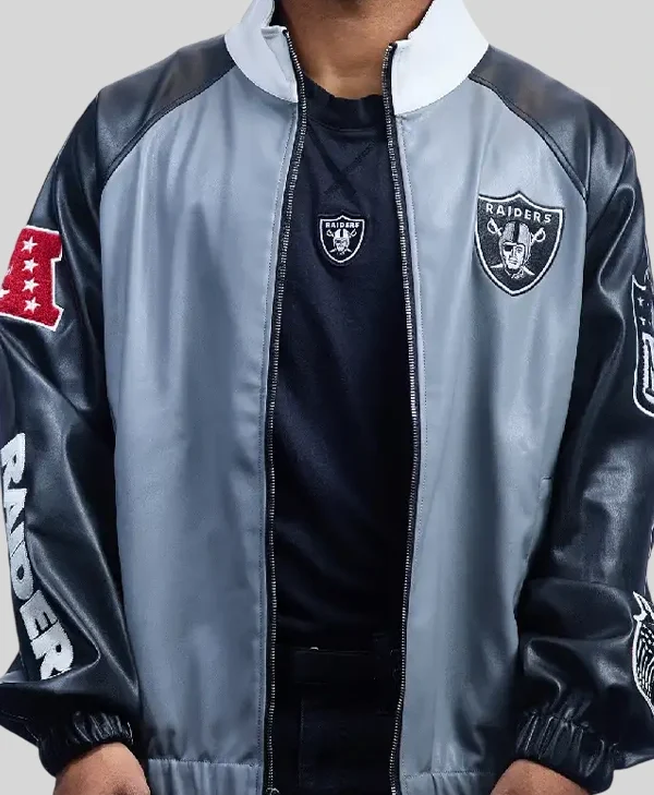 Jeff Hamilton Raiders Vegan Leather Jacket