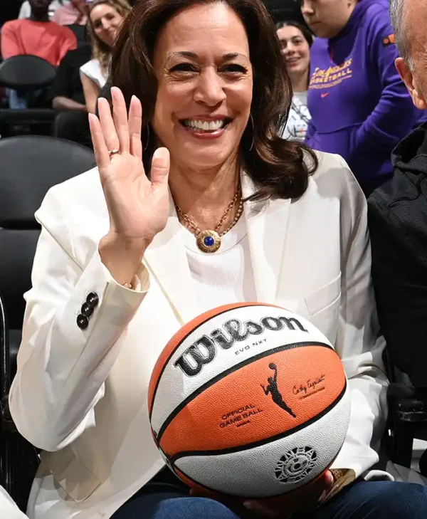 Kamala Harris LA Sparks vs Chicago Sky White Blazer
