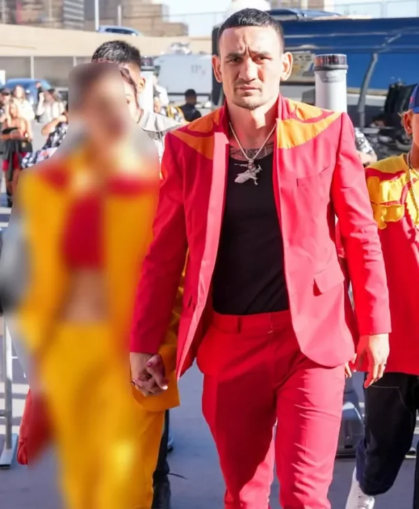 Max Holloway UFC 329 Red Suit