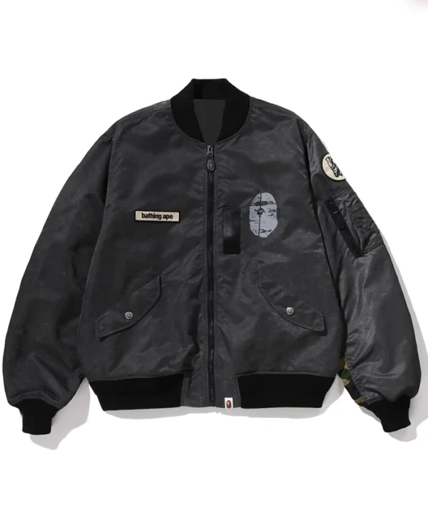 Men's Multi Patch Bomber Jacket