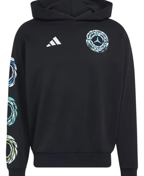Adidas F1 Lights On Mercedes AMG Petronas Hoodie
