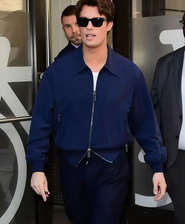 NYC 2026 Nicholas Galitzine Blue Jacket