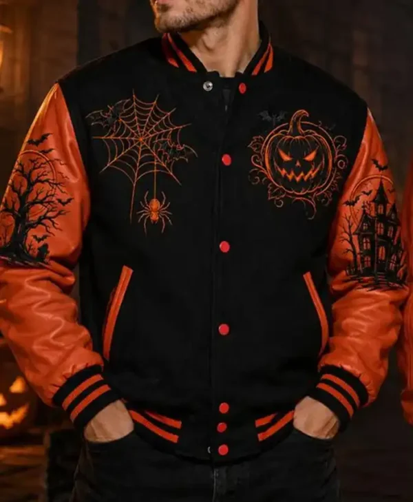 Personalize Halloween Varsity Jacket