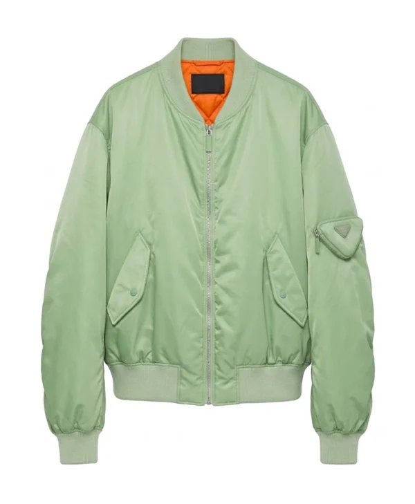 Prada x Raf Simons Light Green Bomber Jacket