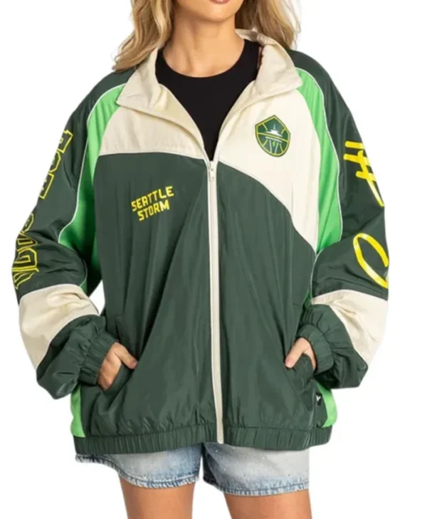 Wild Collective Seattle Storm Oversized Track Jacket
