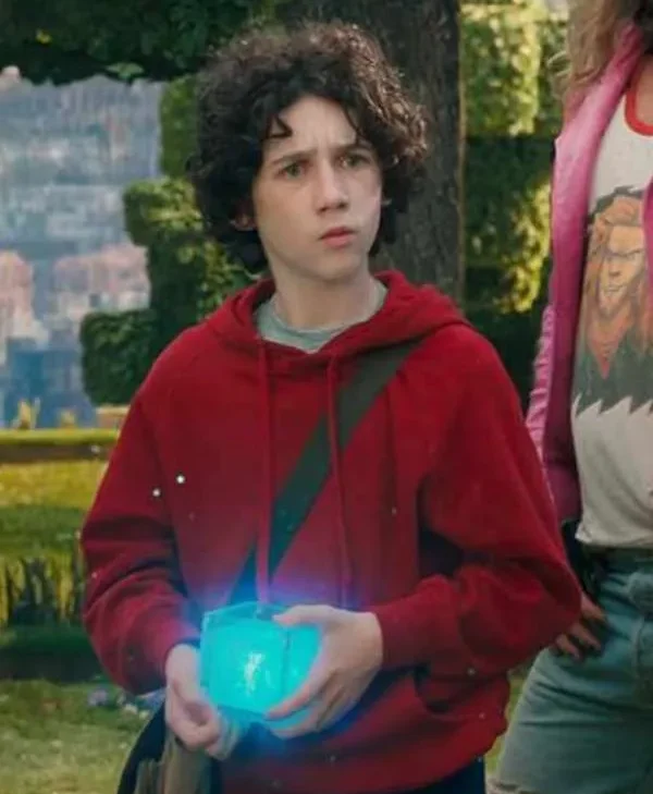 A Minecraft Movie Sebastian Eugene Hansen Red Hoodie