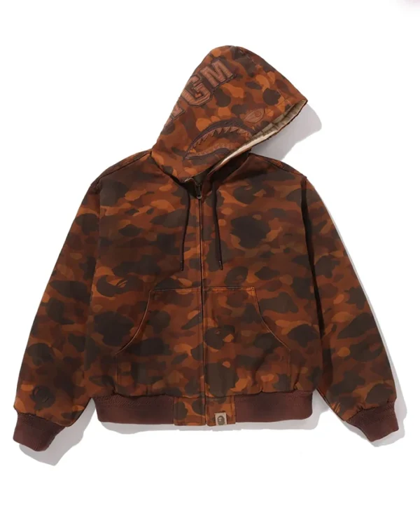 Solid 1st Camo Shark Zip Heavy Jacket