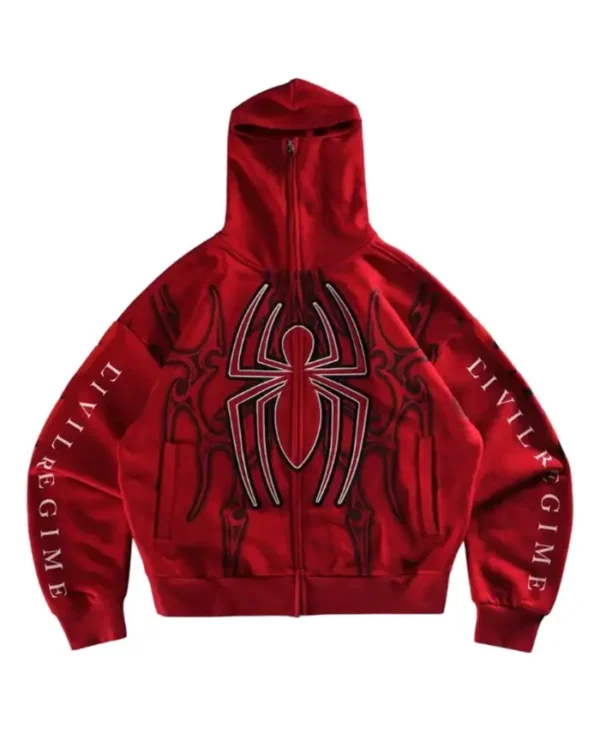 Spider-Man Cage Match Black Hooded Jacket