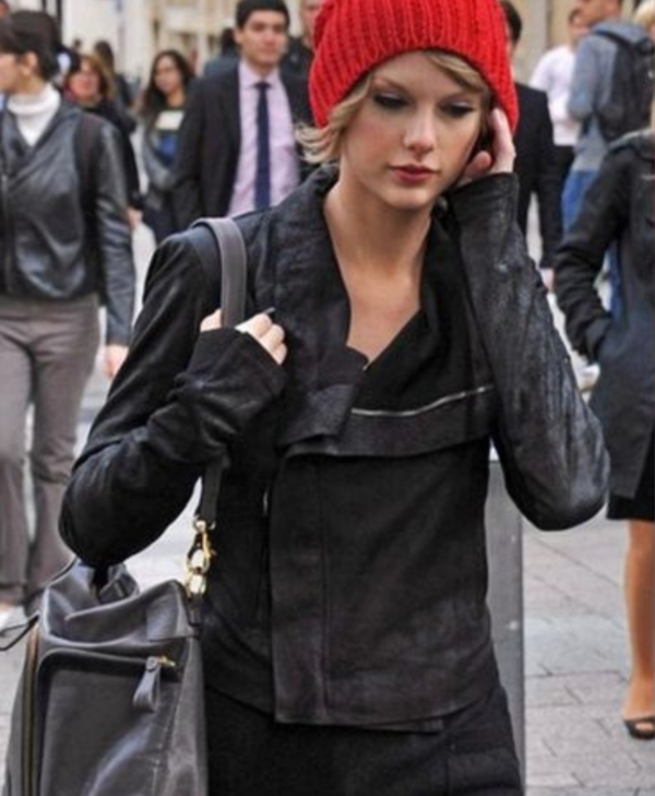 Taylor Swift Rick Owens Biker Leather Jacket