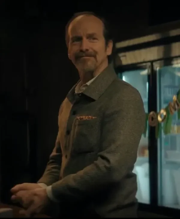 The Boroughs S01 Denis O'Hare Grey Shirt Jacket