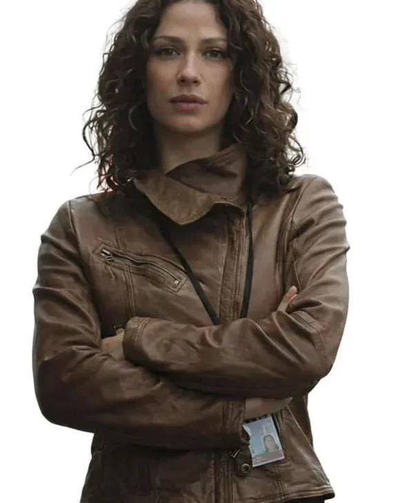 Warehouse 13 Myka Bering Brown Leather Jacket