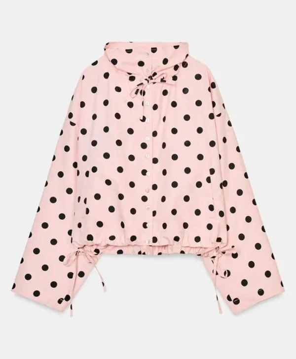 Women's Zara Polka Dot Jacket In Pink
