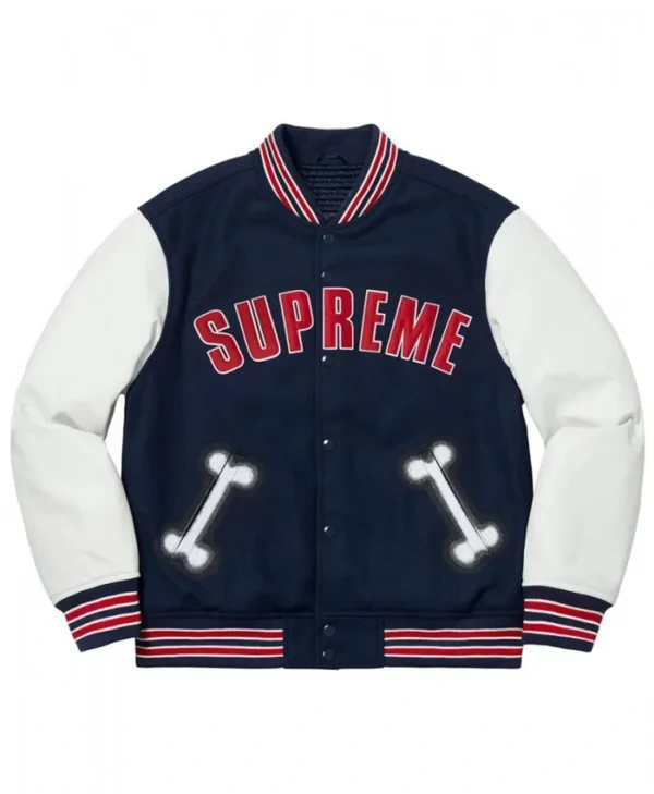 Supreme Bone Varsity Letterman Jacket