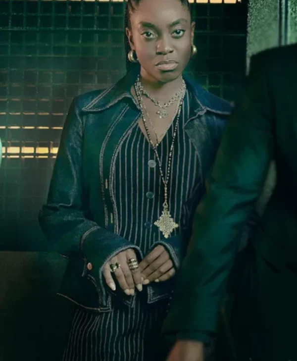 Fightland 2026 Anita Joy Uwajeh Blue Denim Jacket