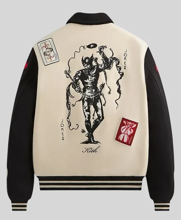Kith x Batman Joker Wool Coaches Sandrift Jacket